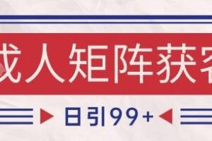 小红书某音橙人赛道引流获客，自热矩阵日引200+【揭秘】