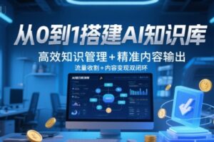 从0到1搭建AI知识库，高效知识管理+精准内容输出，流量收割+内容变现双闭环