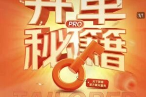 淘宝开单秘籍PRO，量身定制淘天实战陪跑计划，告别做店迷茫、快速突破运营瓶颈期（更新6月）