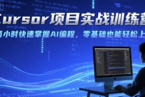 Cursor项目实战训练营，两小时快速掌握AI编程，零基础也能轻松上手