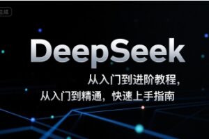 DeepSeek从入门到进阶教程，从入门到精通，快速上手指南