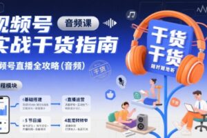 视频号实战干货指南，视频号直播全攻略（音频）